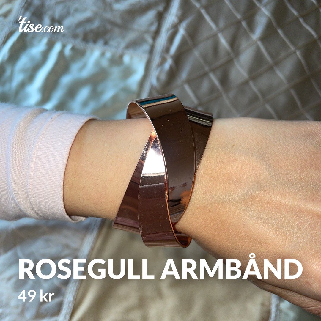 Rosegull armbånd