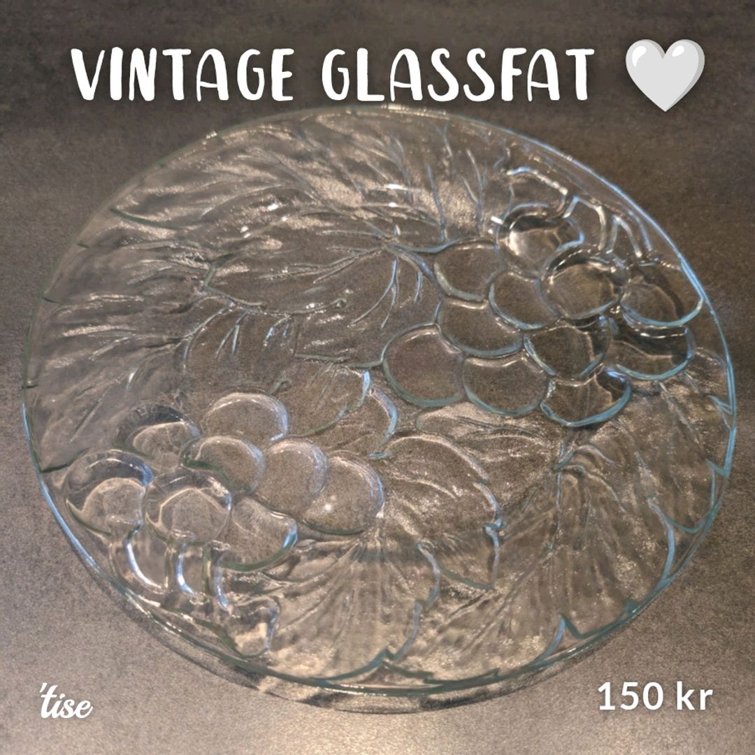 Vintage glassfat 🤍