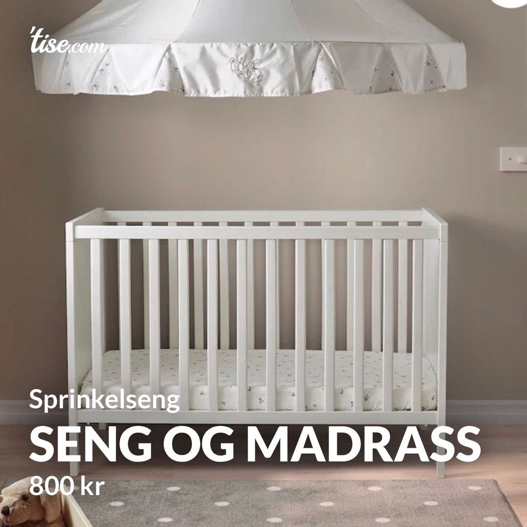 Seng og madrass