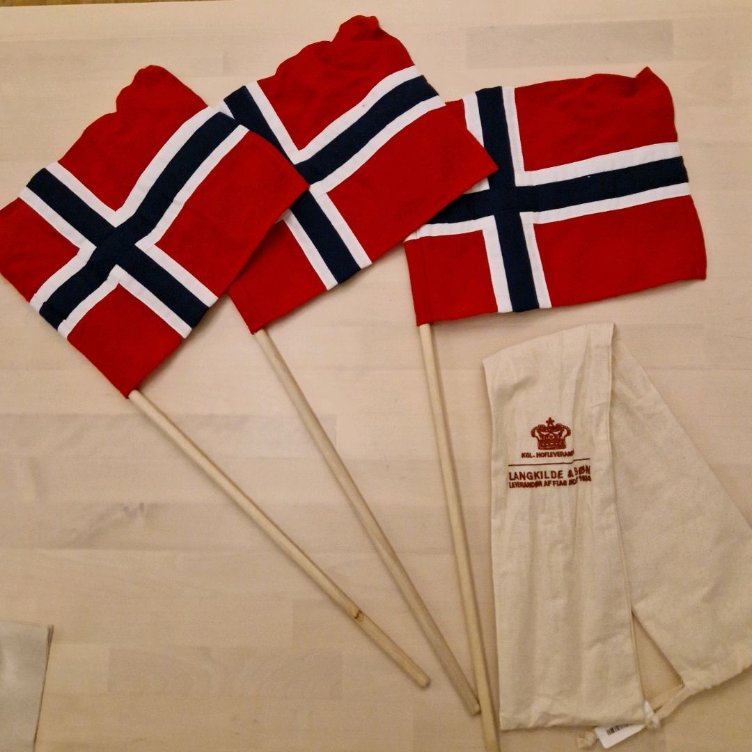 3 x norske flagg