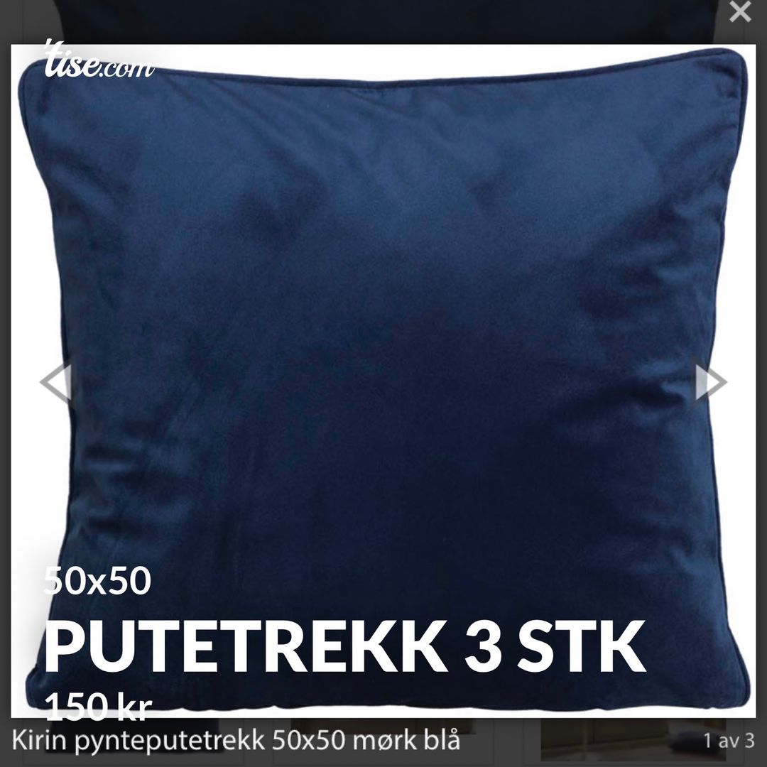 Putetrekk 3 stk