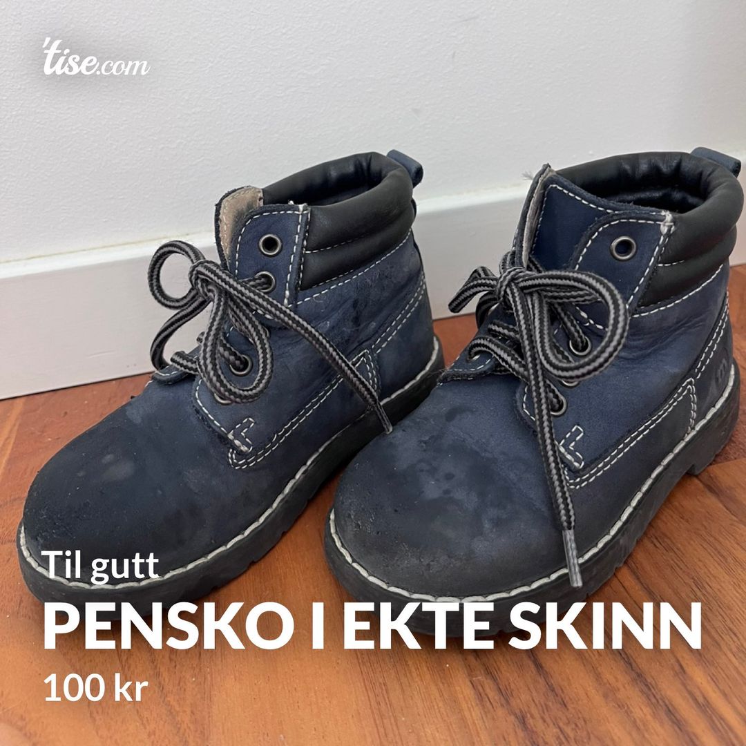 Pensko i ekte skinn