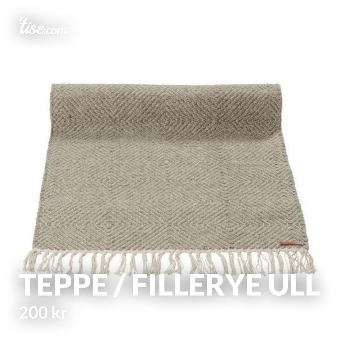 Teppe / fillerye ull