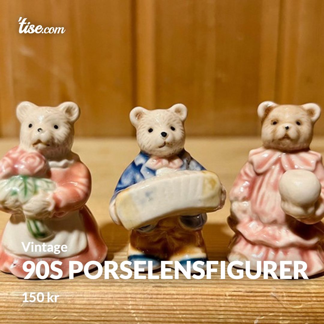 90s porselensfigurer