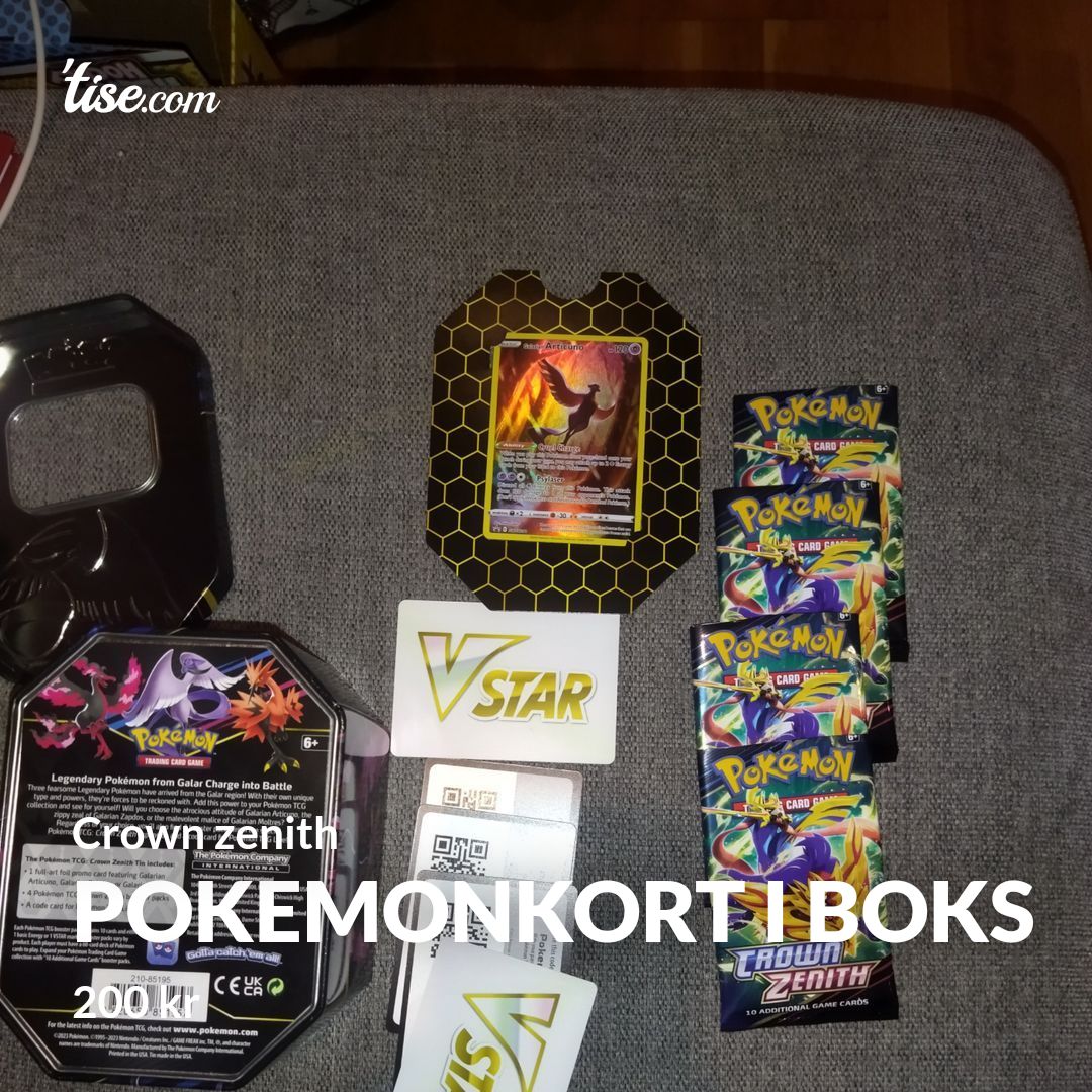 Pokemonkort i boks