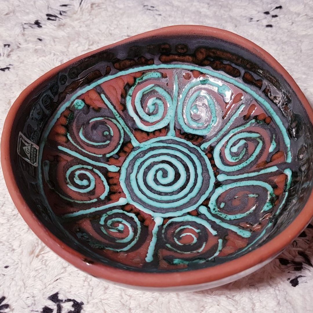 Vintage keramikkskål