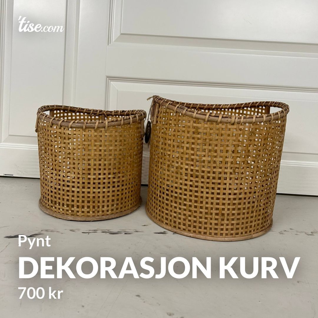 Dekorasjon kurv