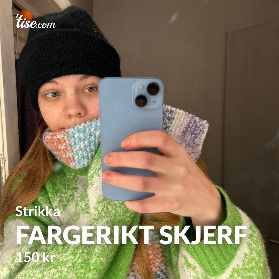 Fargerikt skjerf