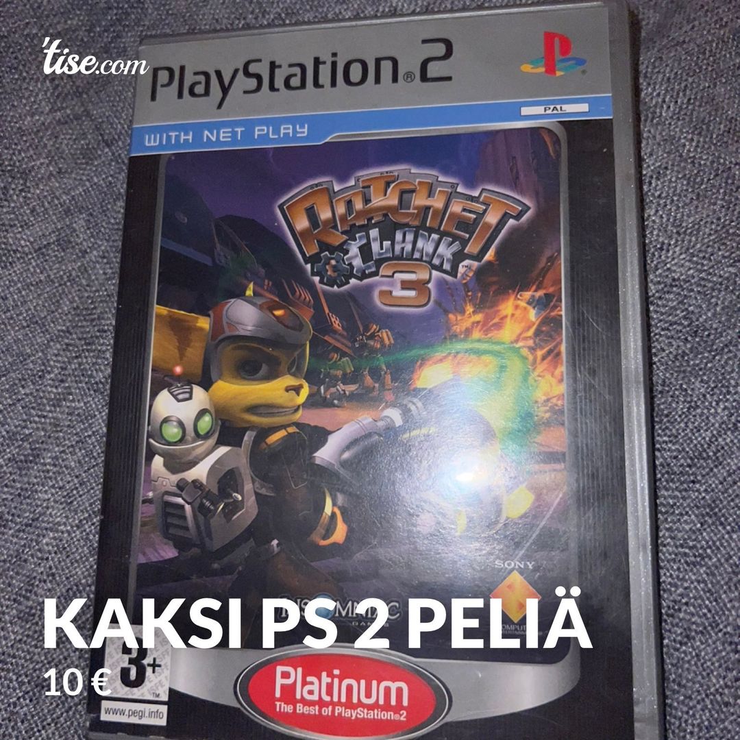 Kaksi PS 2 peliä