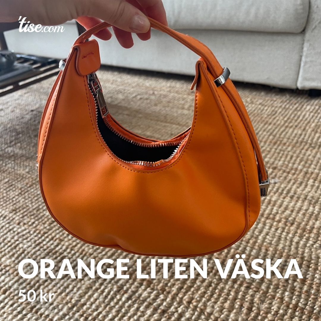 Orange liten väska