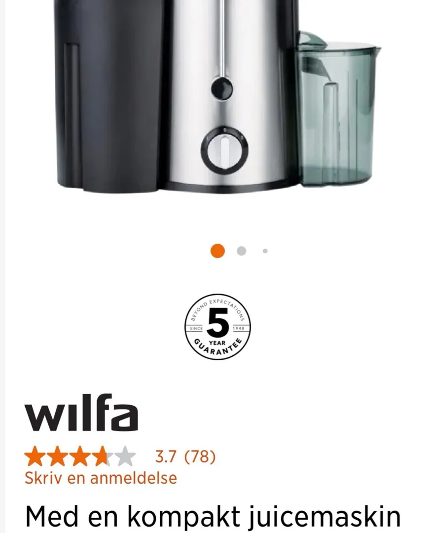 Wilfa juicepresse