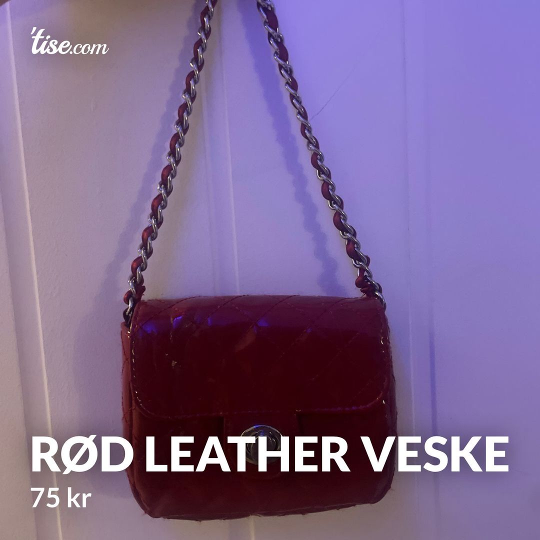 Rød Leather Veske