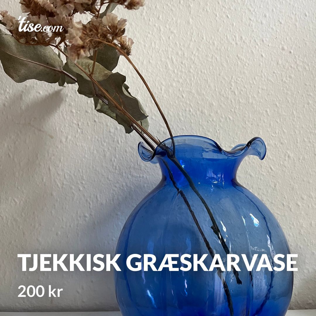 Tjekkisk græskarvase