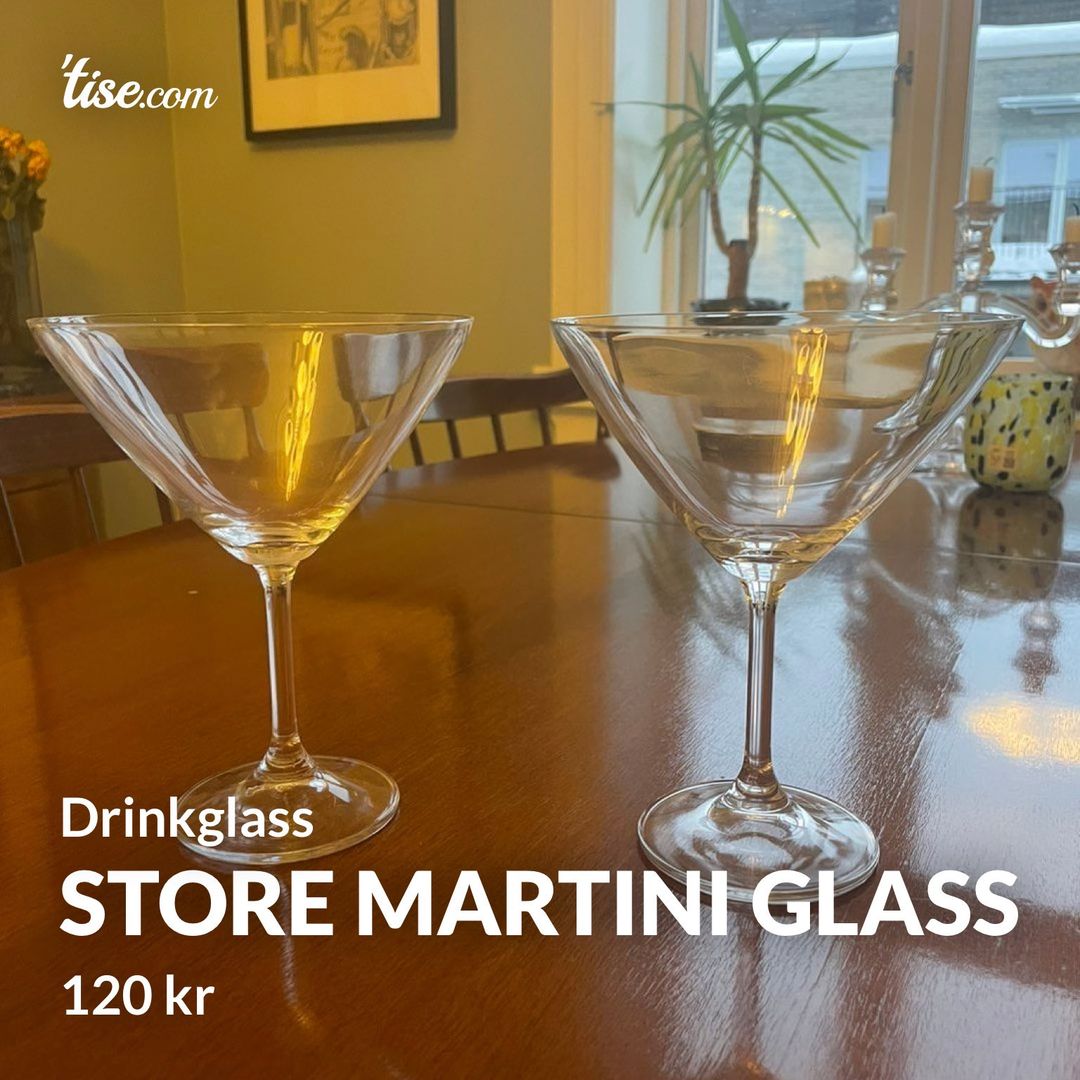 Store martini glass