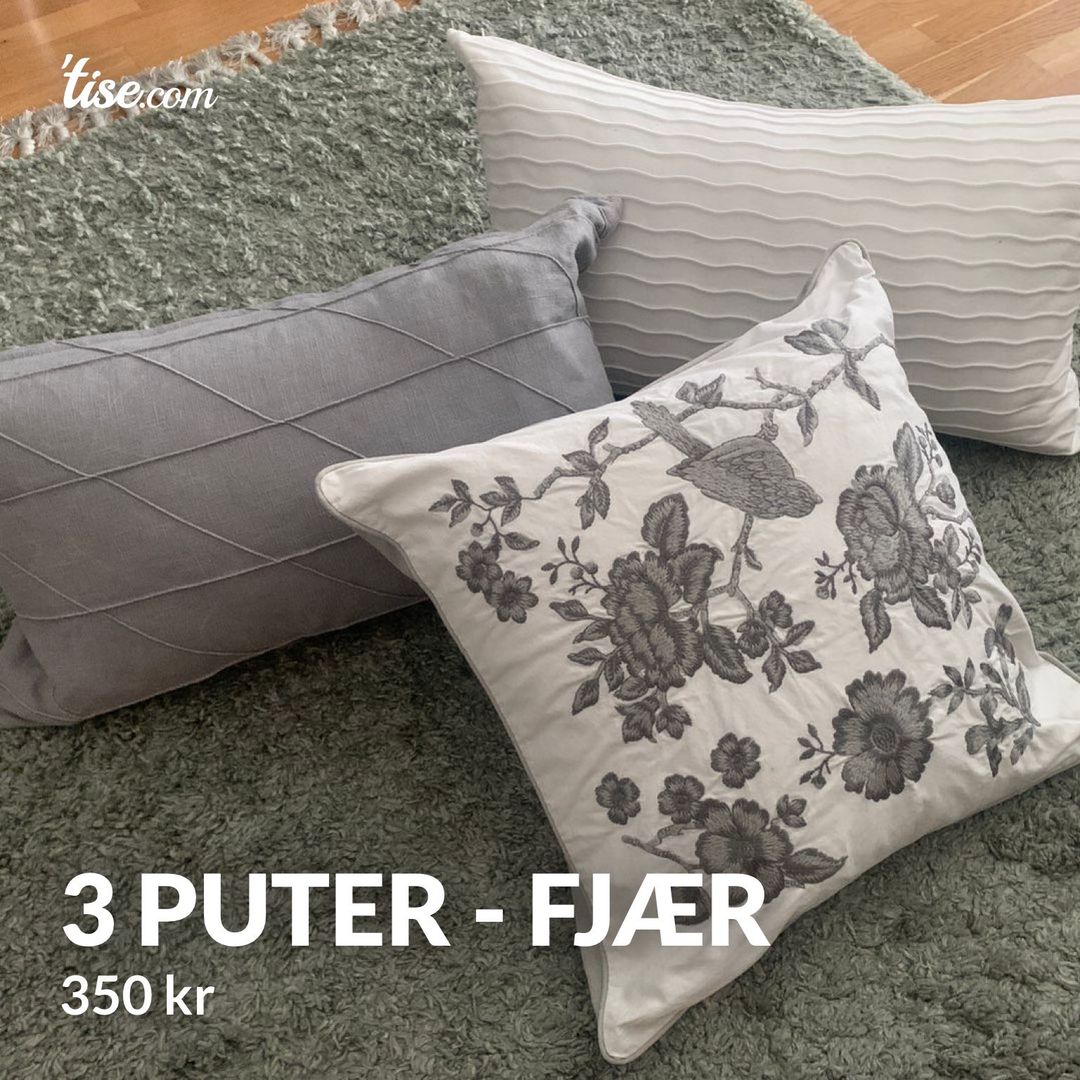 3 puter - fjær