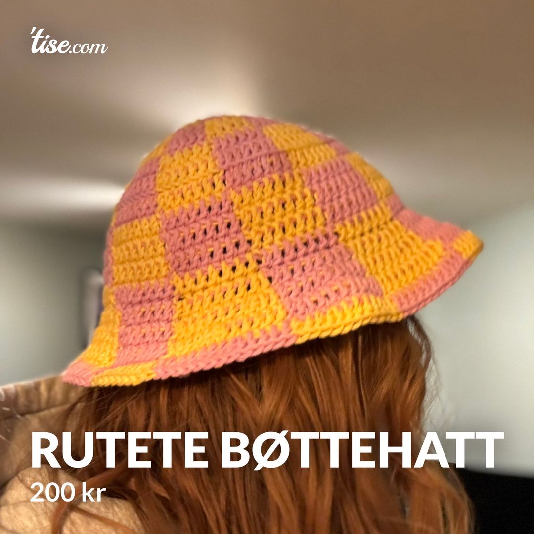 Rutete bøttehatt