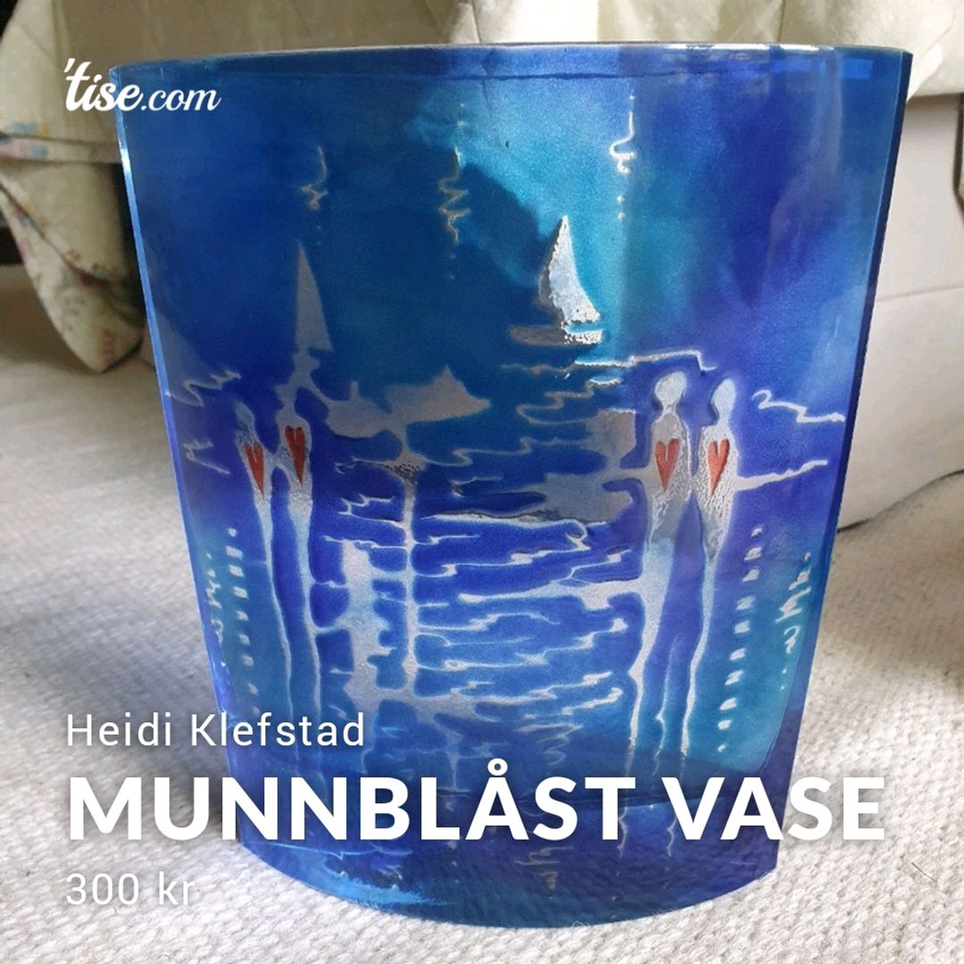 Munnblåst Vase