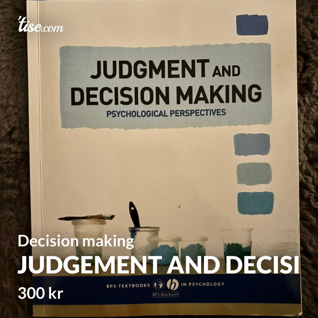 Judgement and decisi