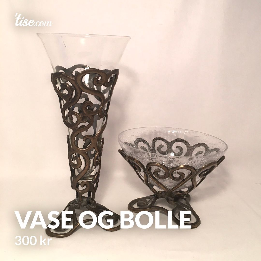 Vase og bolle