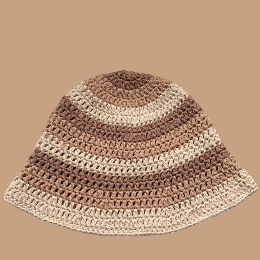 Beige bøttehatt