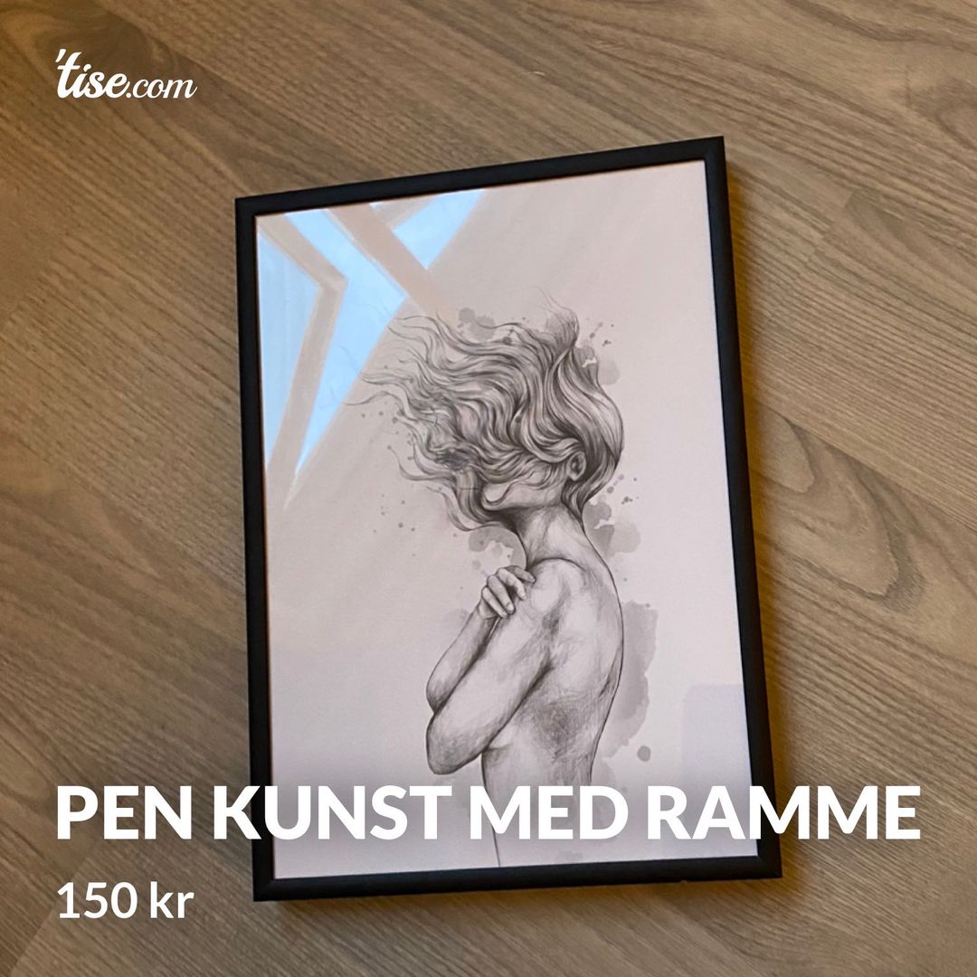 Pen kunst med ramme