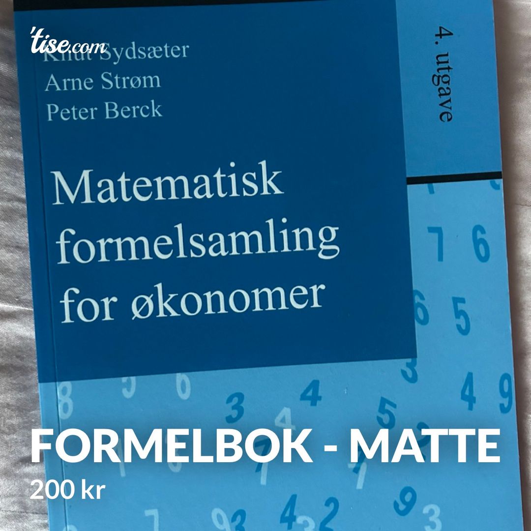 Formelbok - matte