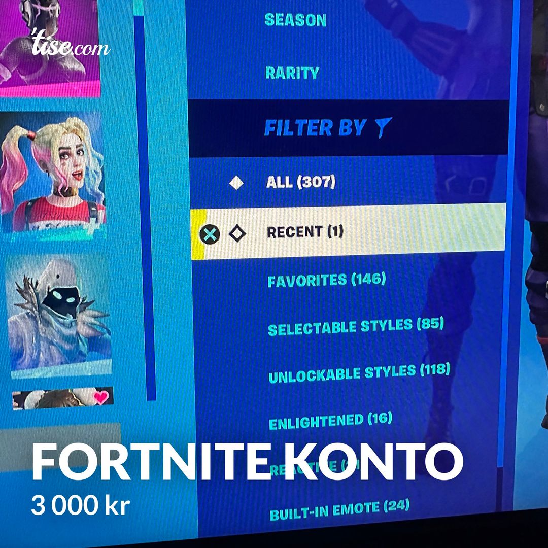 Fortnite konto