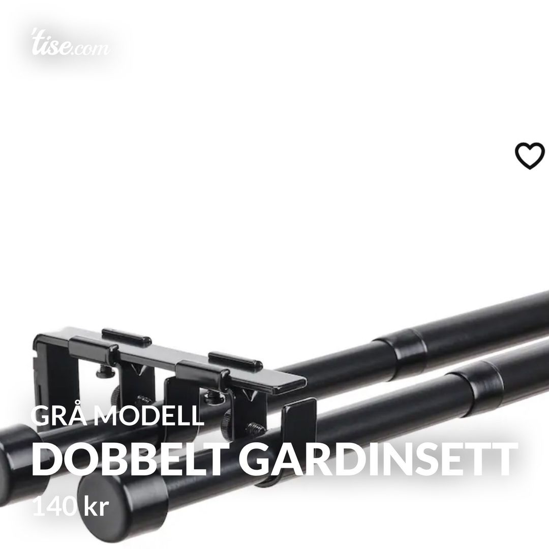 Dobbelt gardinsett