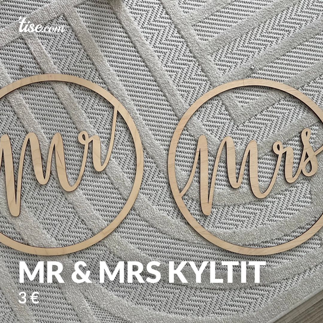 Mr  Mrs kyltit