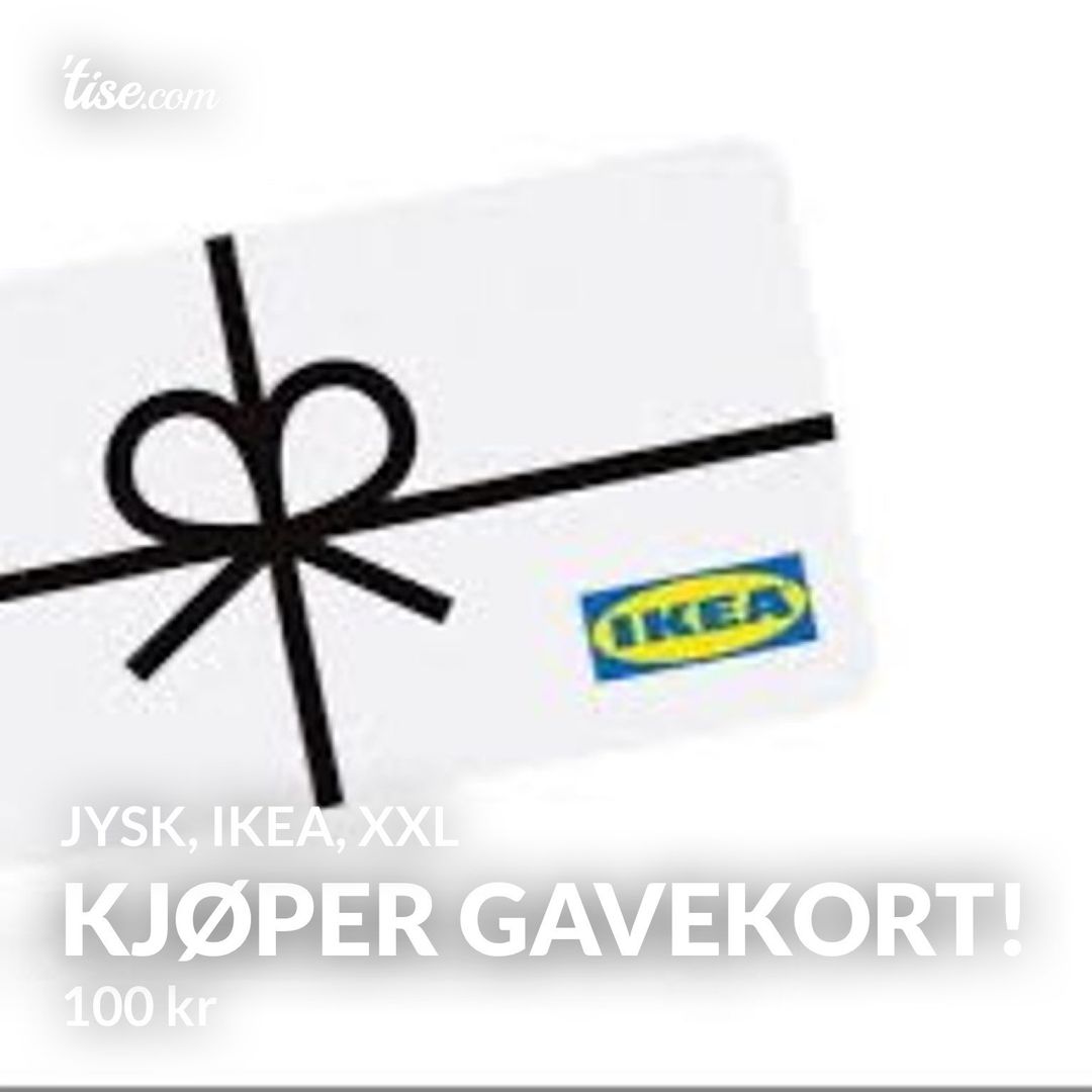 KJØPER GAVEKORT!