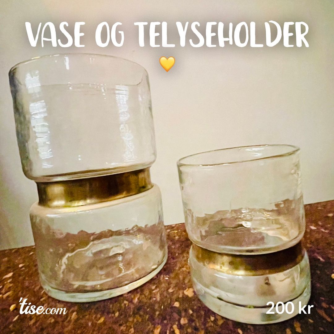 Vase og telyseholder