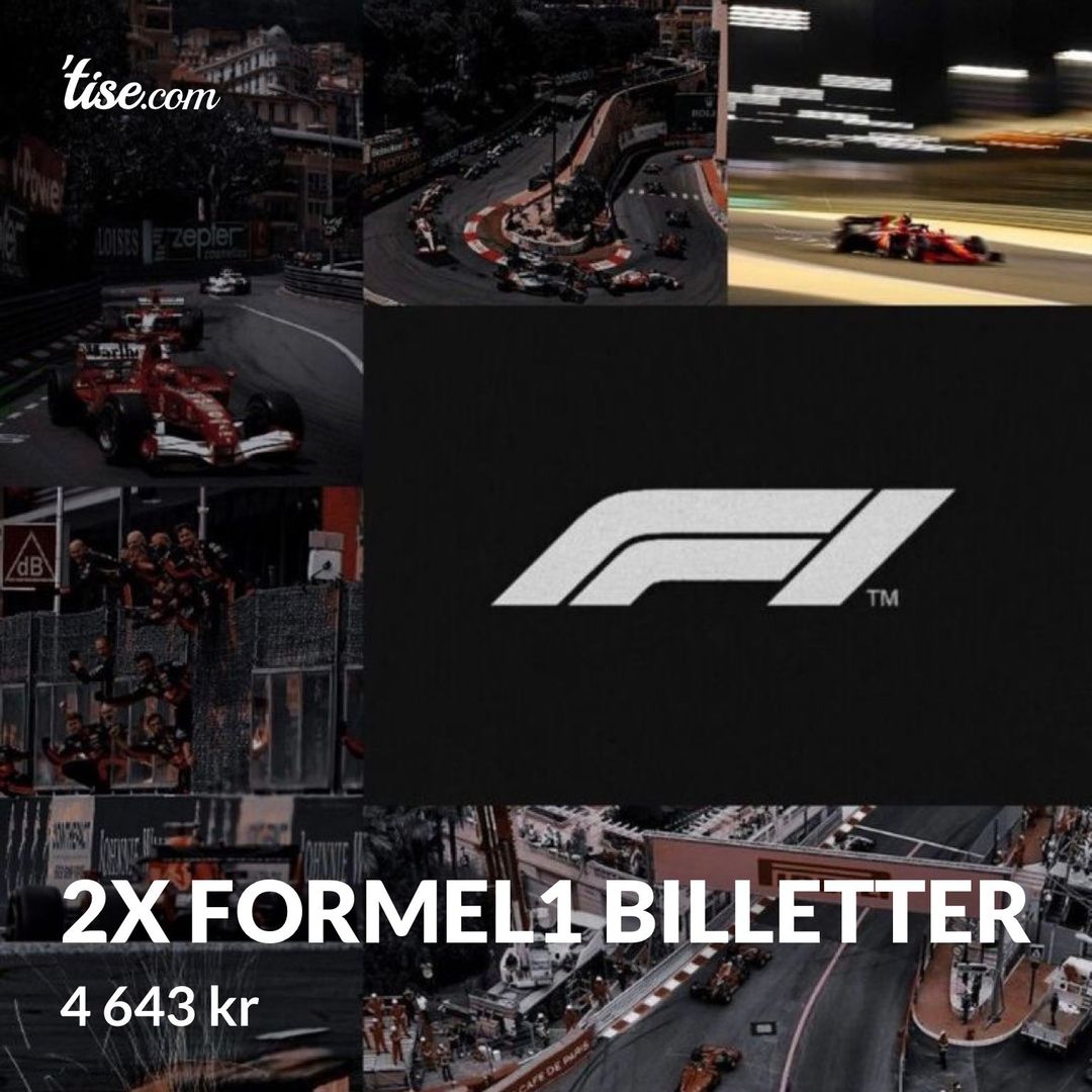 2x Formel1 Billetter