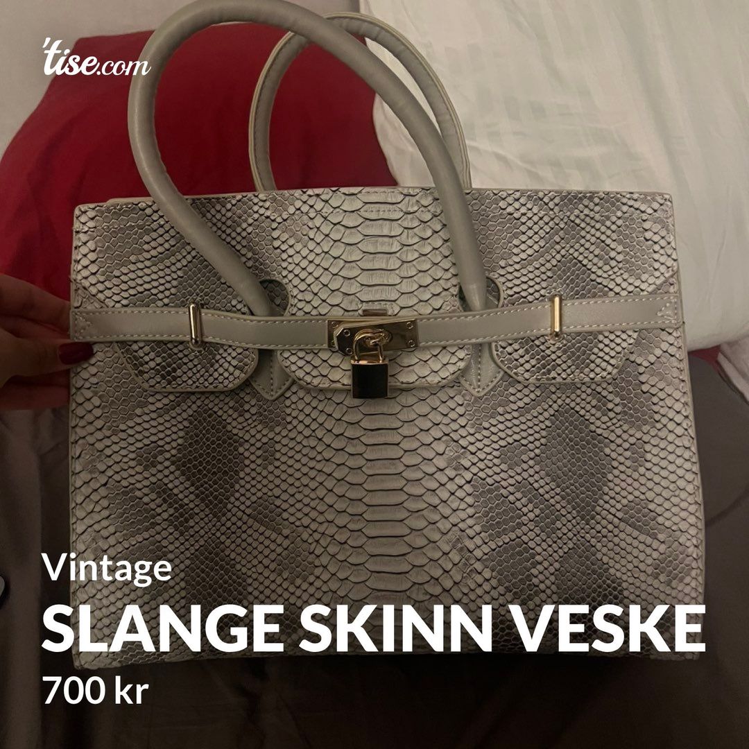 Slange skinn veske