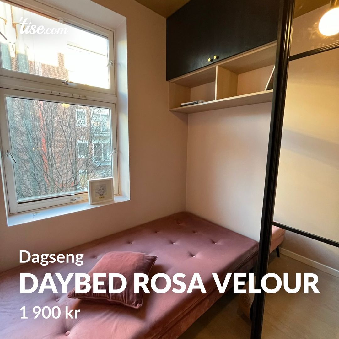 Daybed rosa velour