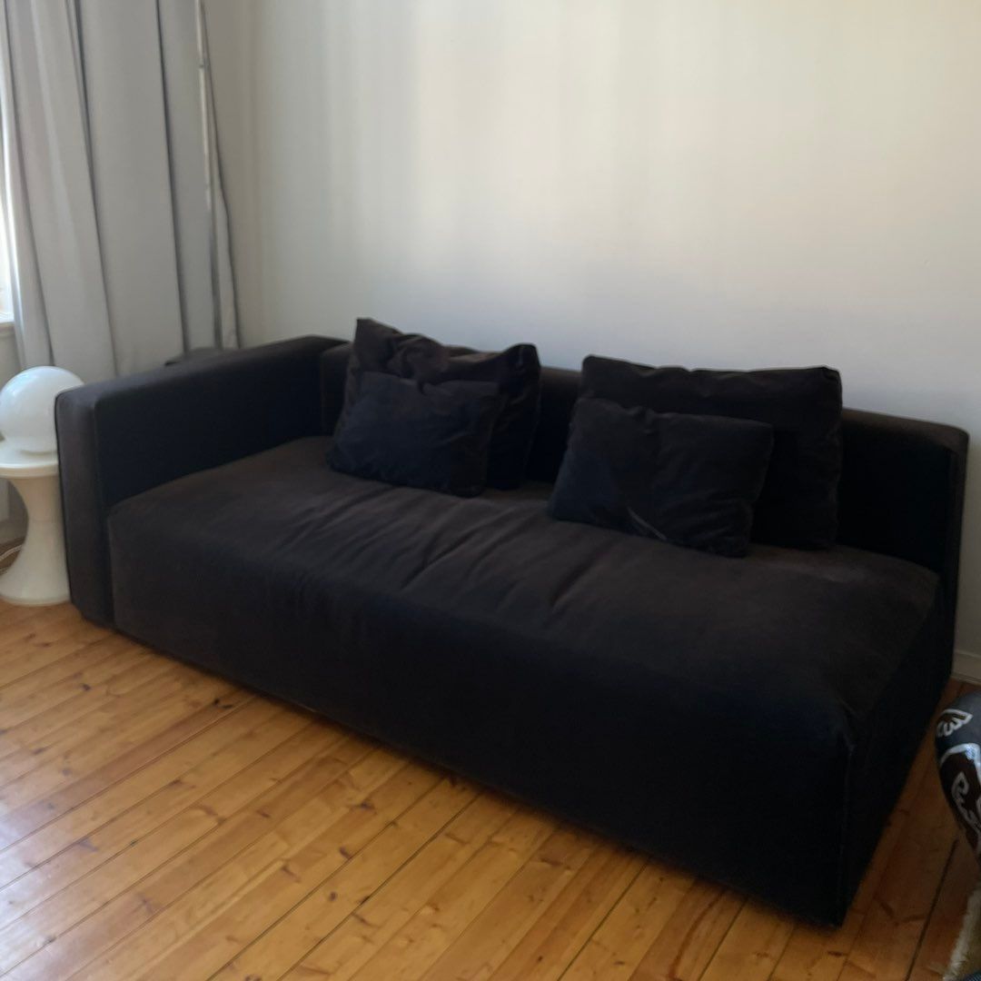 Brun sofa