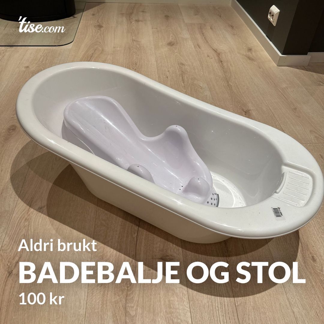 Badebalje og stol