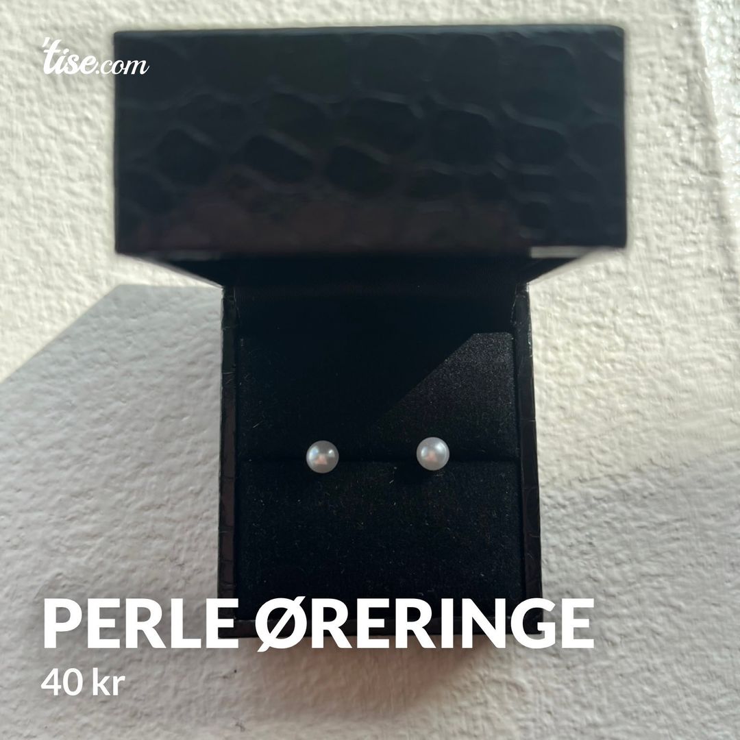 Perle øreringe