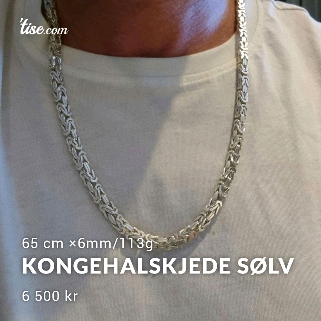 Kongehalskjede sølv