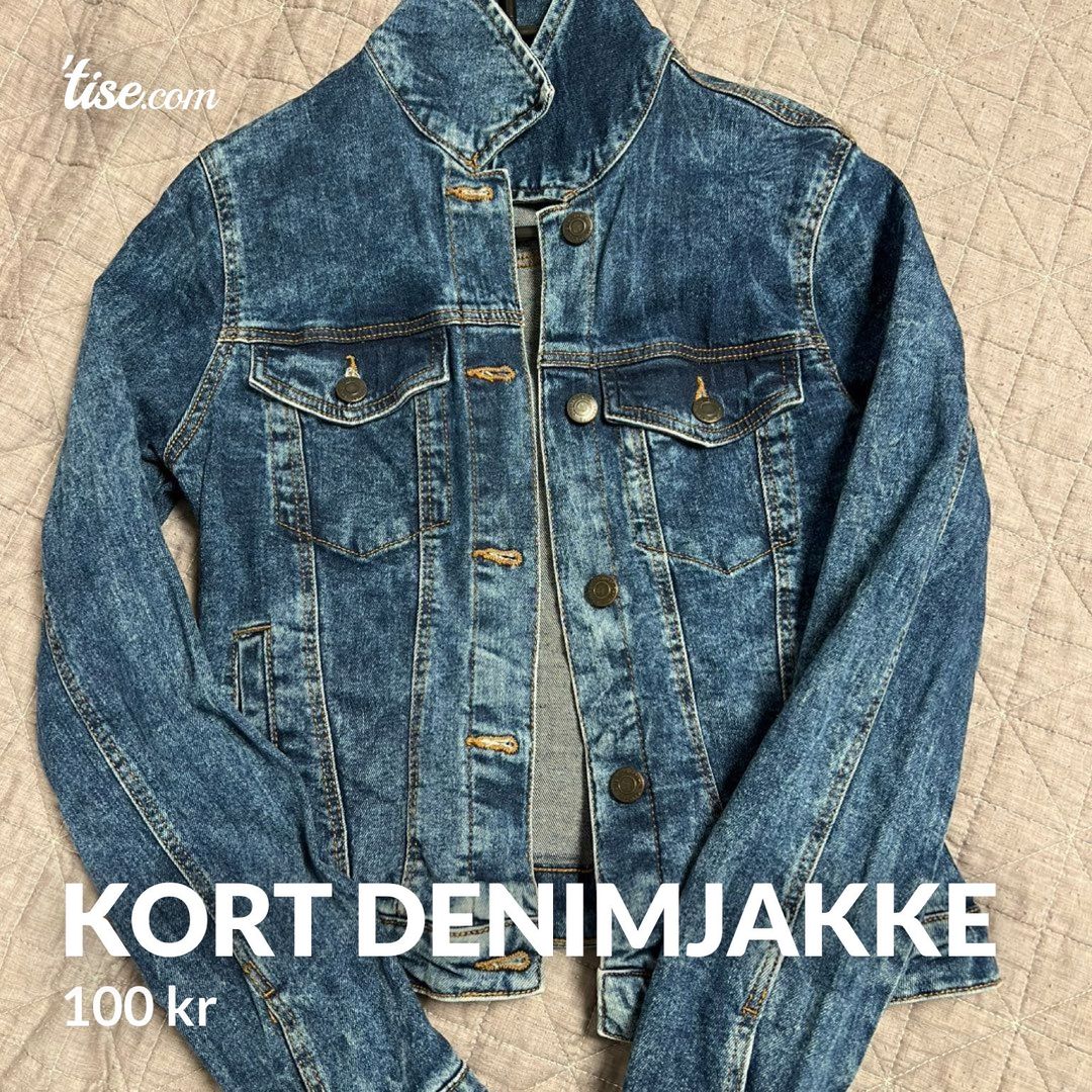 Kort denimjakke