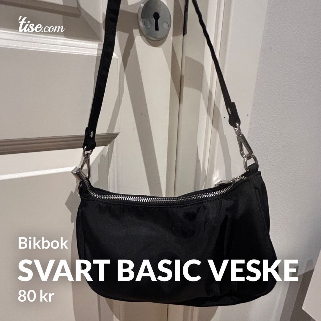 Svart basic veske