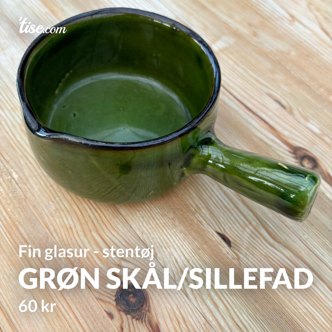 Grøn skål/sillefad