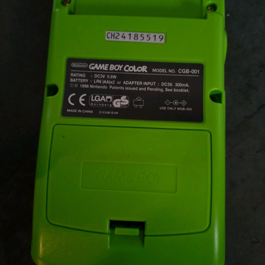 Grønn Gameboy Color