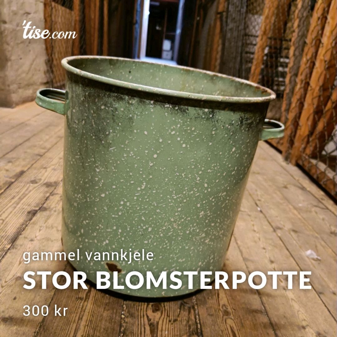 stor blomsterpotte