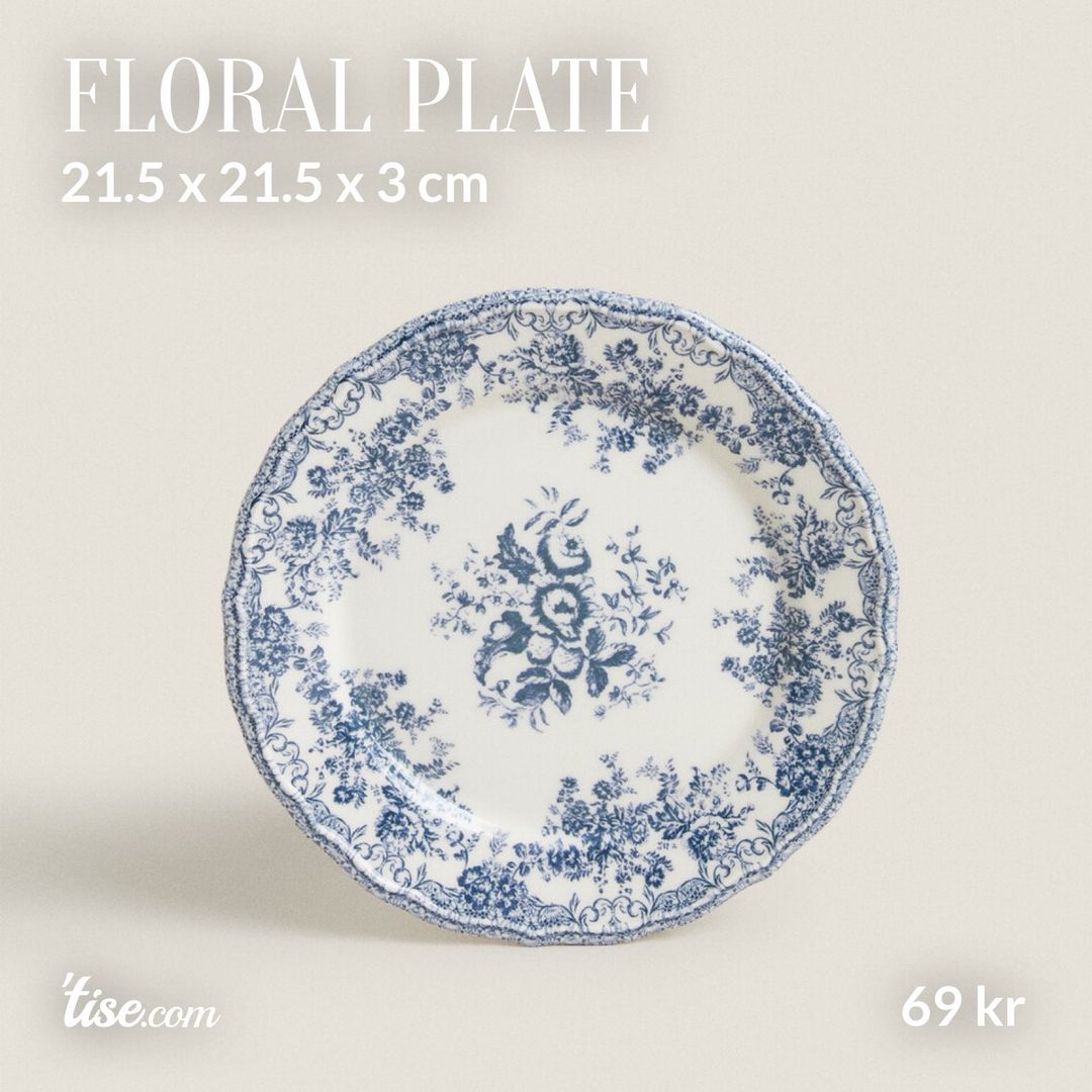 Floral plate