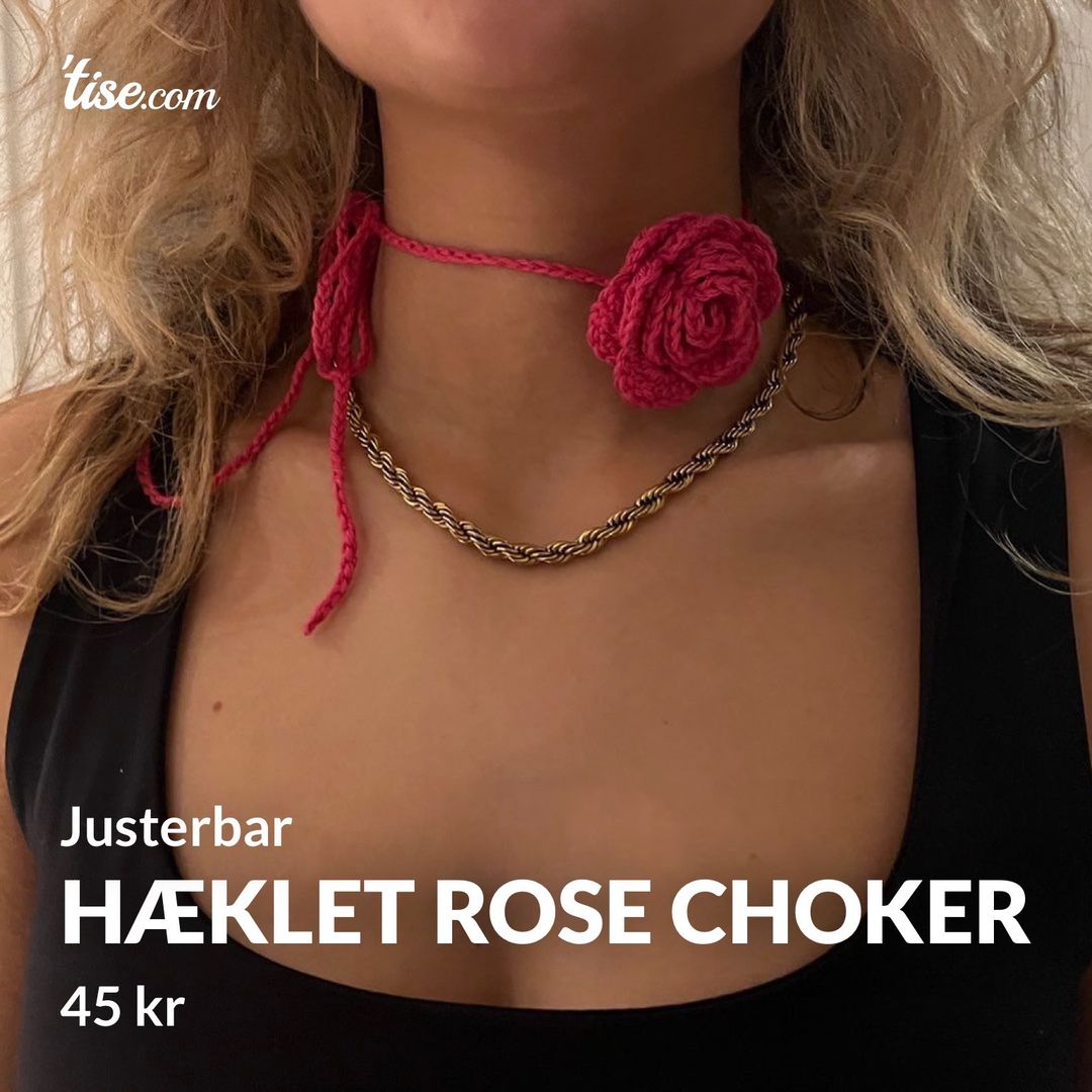 Hæklet Rose choker