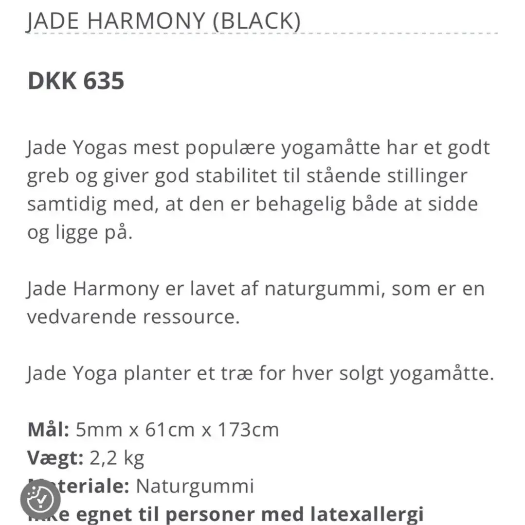 Jade yoga yogamåtte