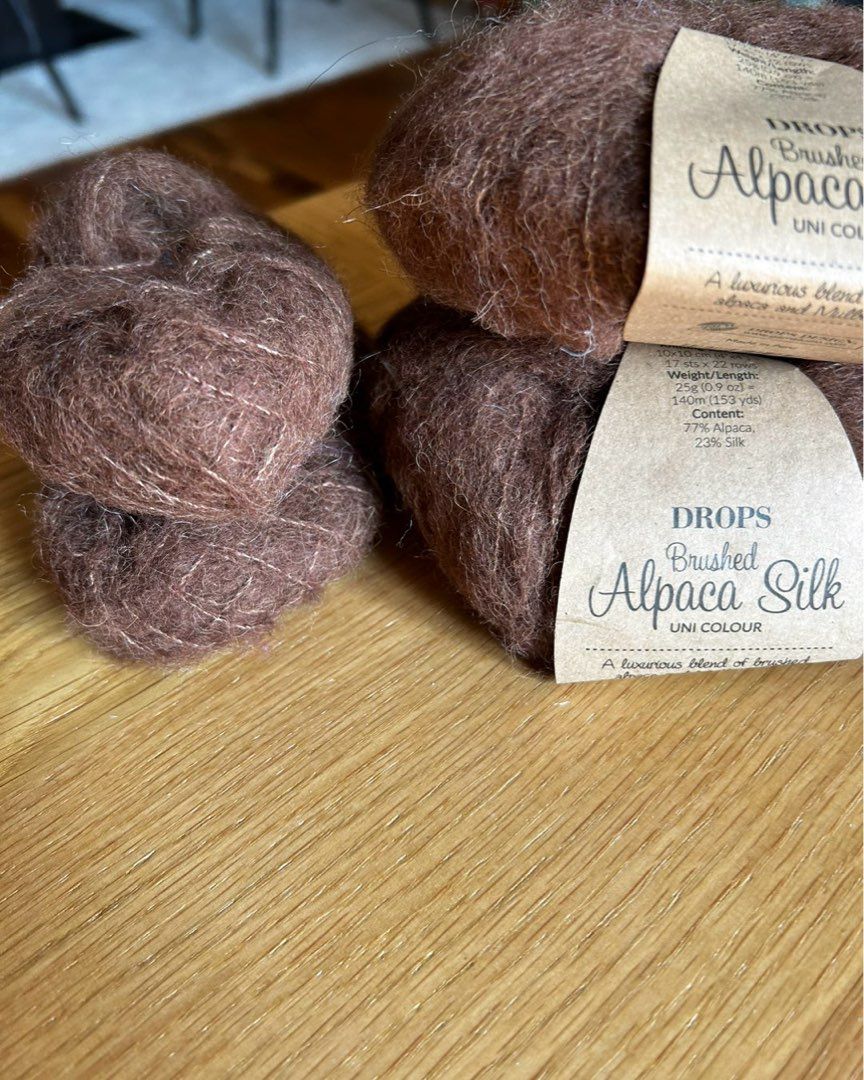 Brushed alpaca silk