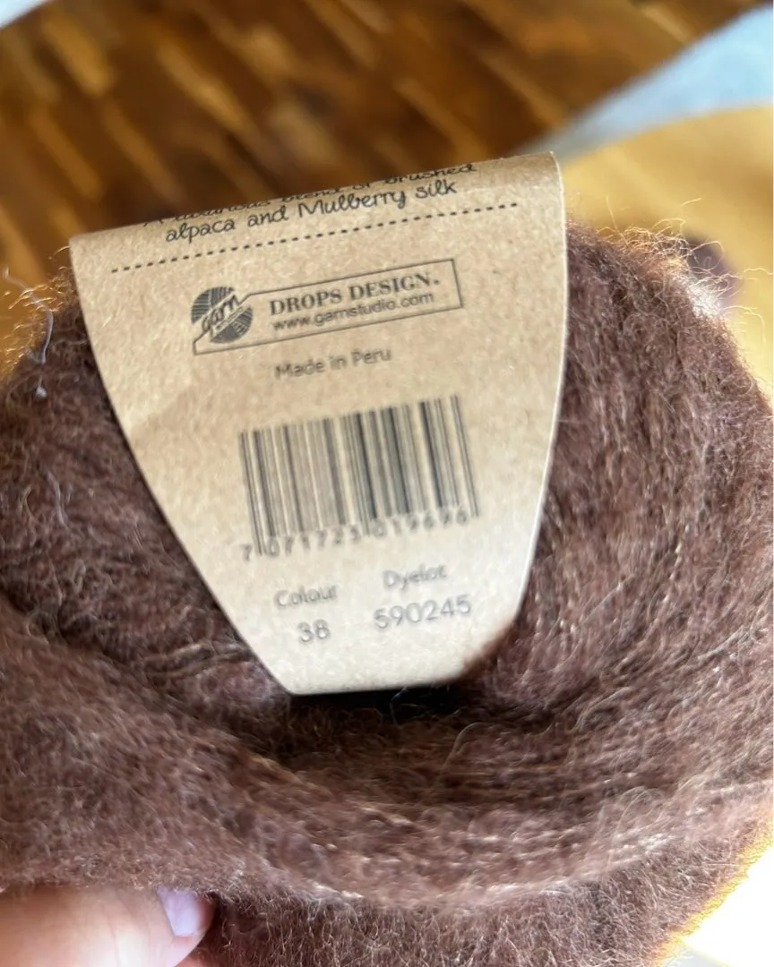 Brushed alpaca silk