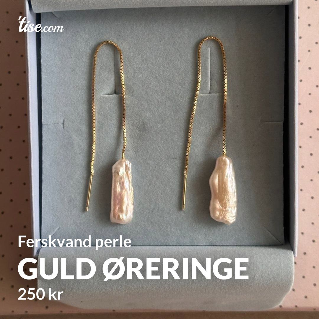 Guld øreringe