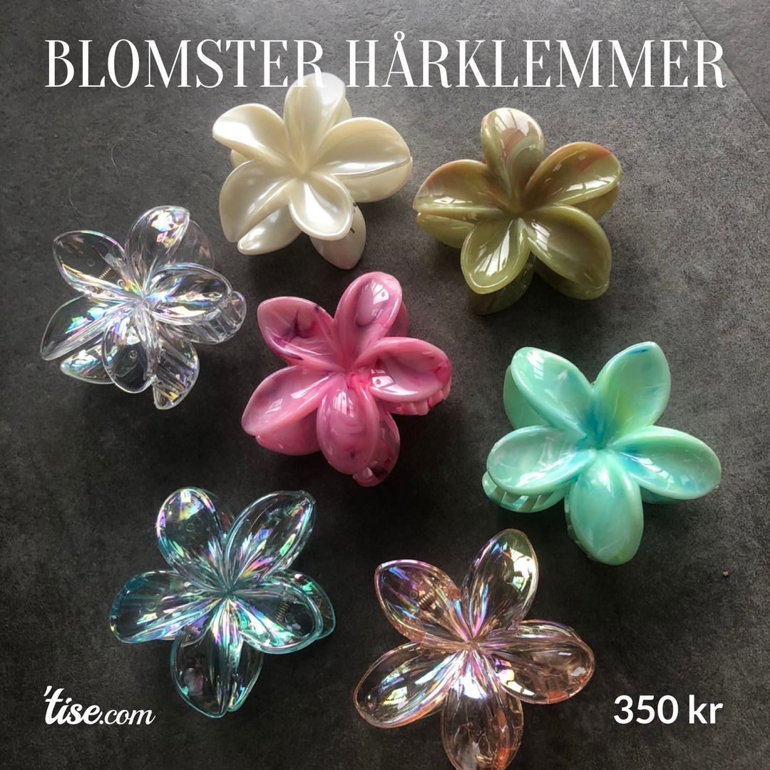 Blomster hårklemmer